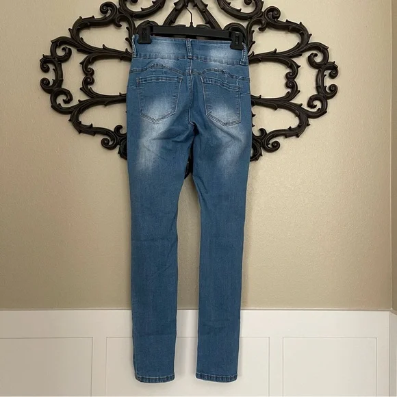 BAMBOO High Rise Stretch Skinny Jeans Size 5 - Picture 3 of 16